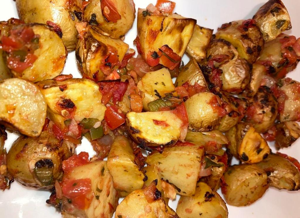 Air Fryer Salsa&nbsp;Potatoes