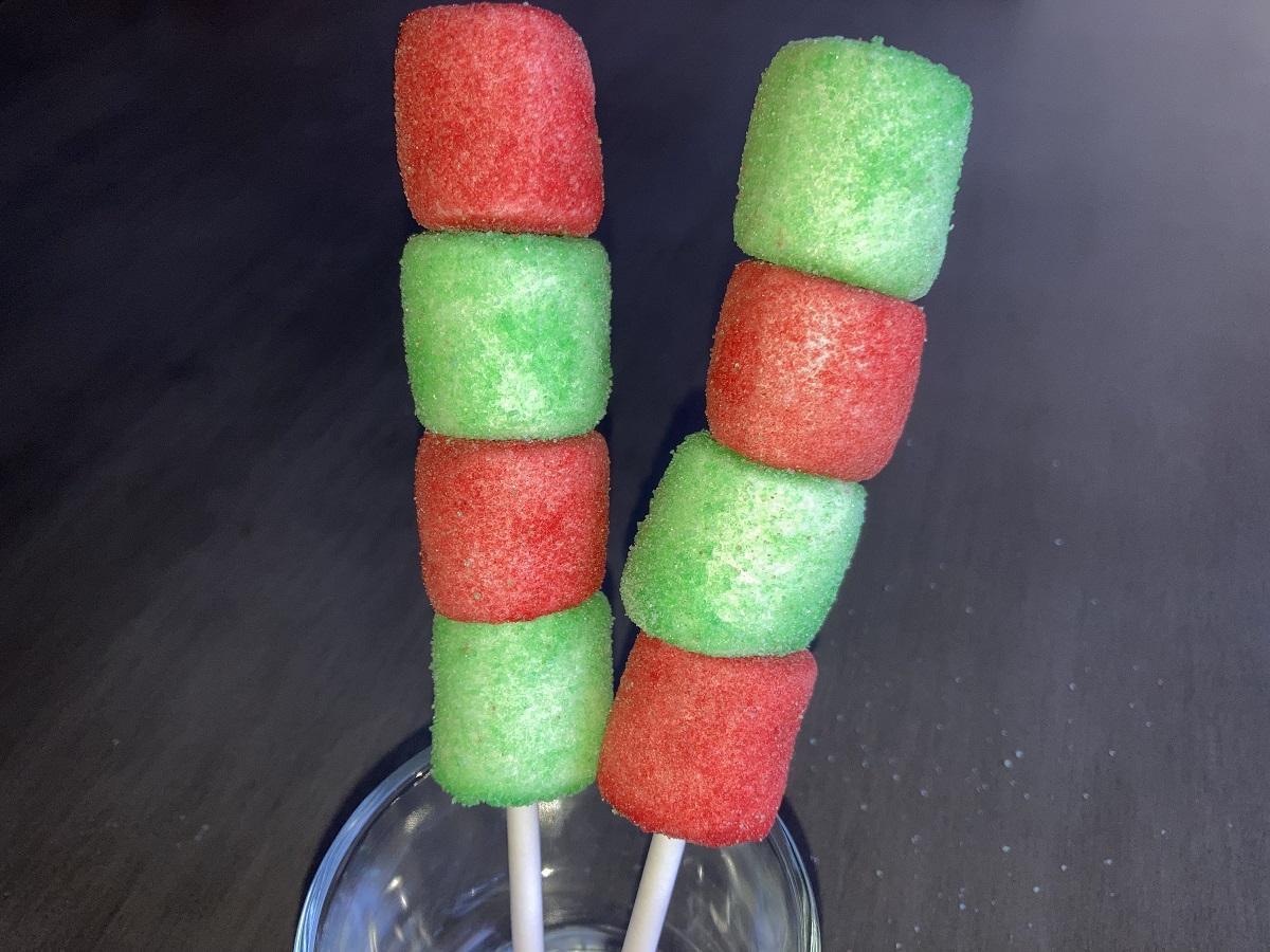 Christmas Jello Marshmallow Pops