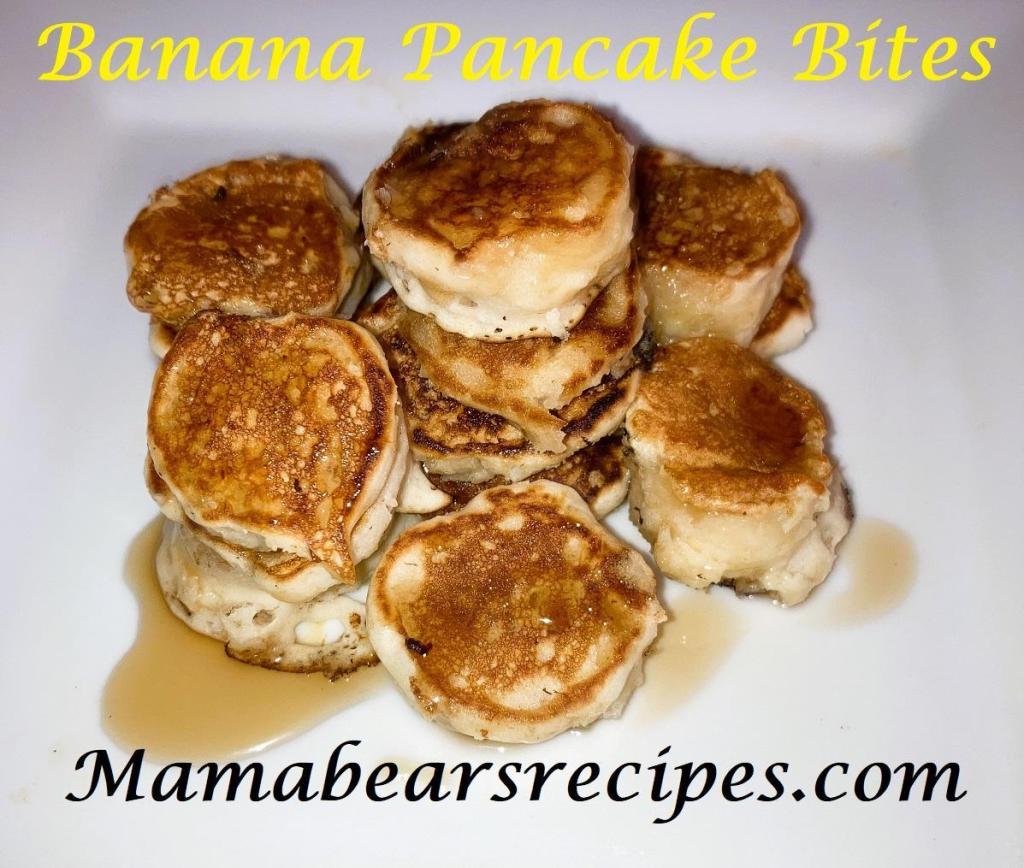 banana pancake bites