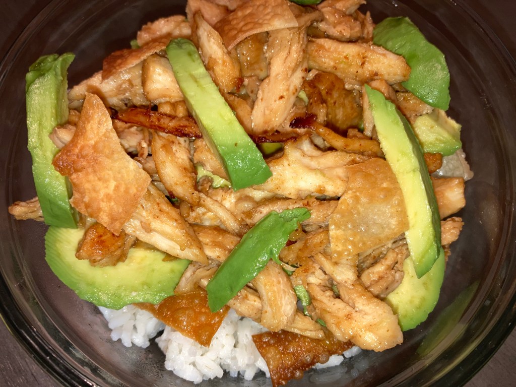 Chicken Avocado Rice Bowl