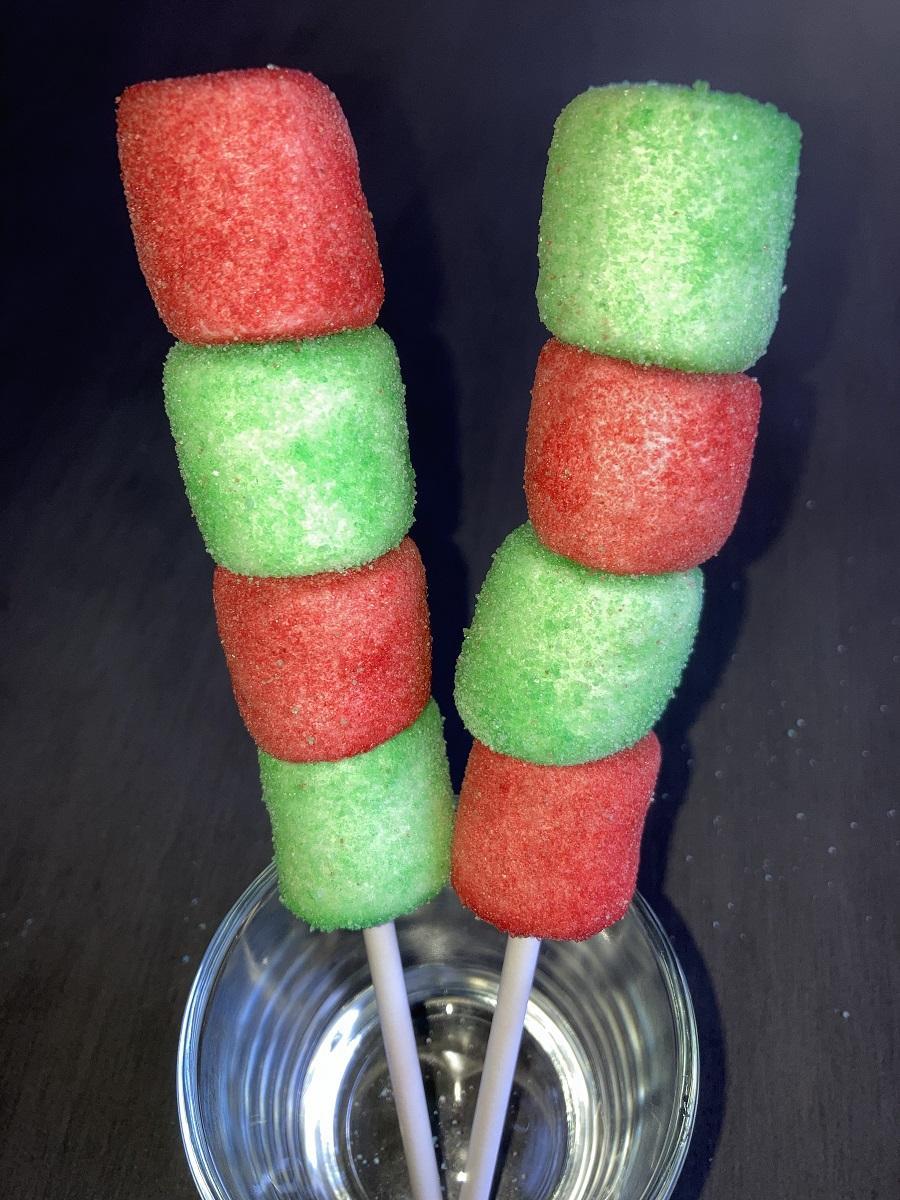 Christmas Jello Marshmallow Pops