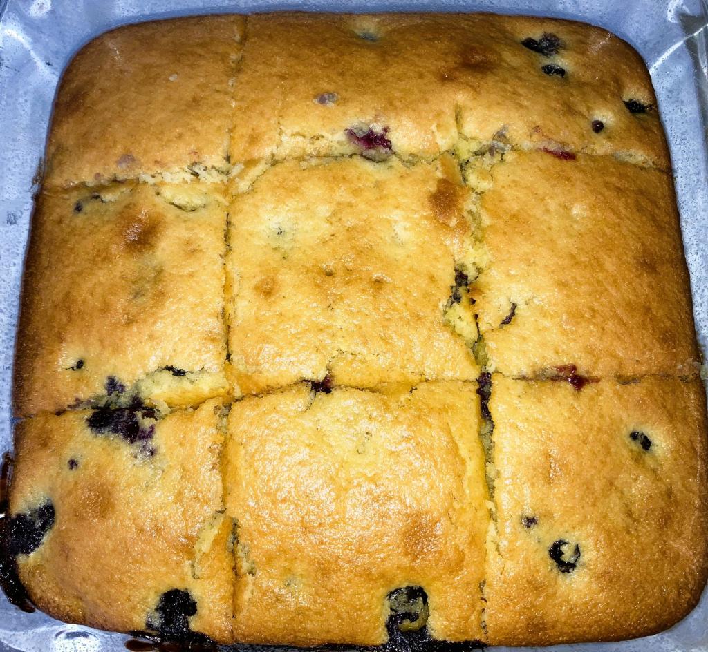 Easy Blueberry Cornbread