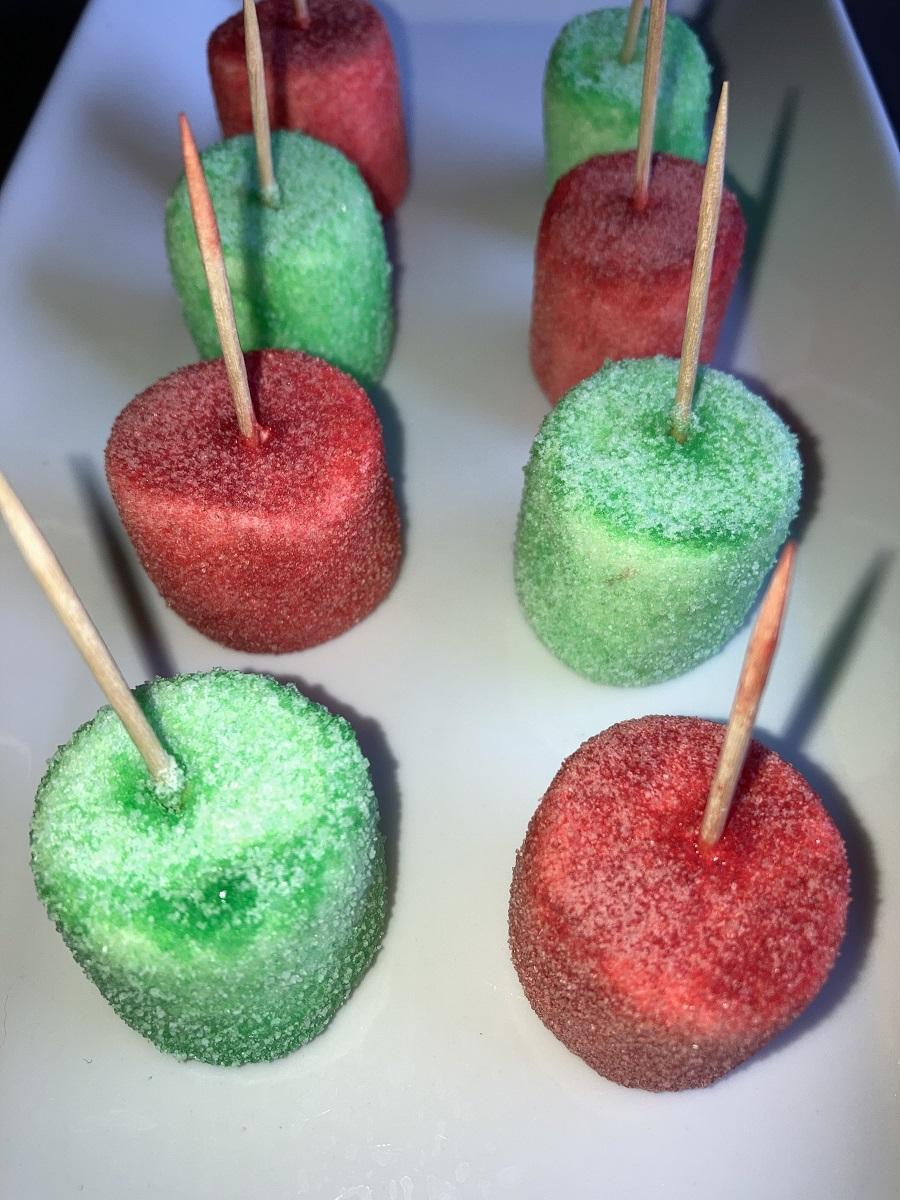 Christmas Jello Marshmallow Pops