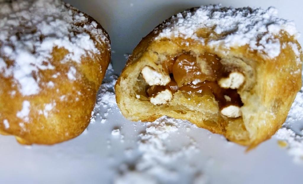 Air Fryer Fried Caramel Pretzel Bites
