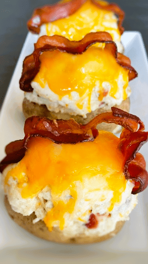 twice baked potatoes bacon