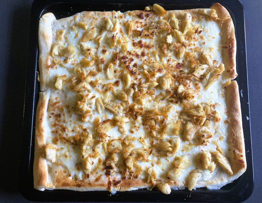 Air Fryer Chicken Alfredo Pizza&nbsp;Recipe