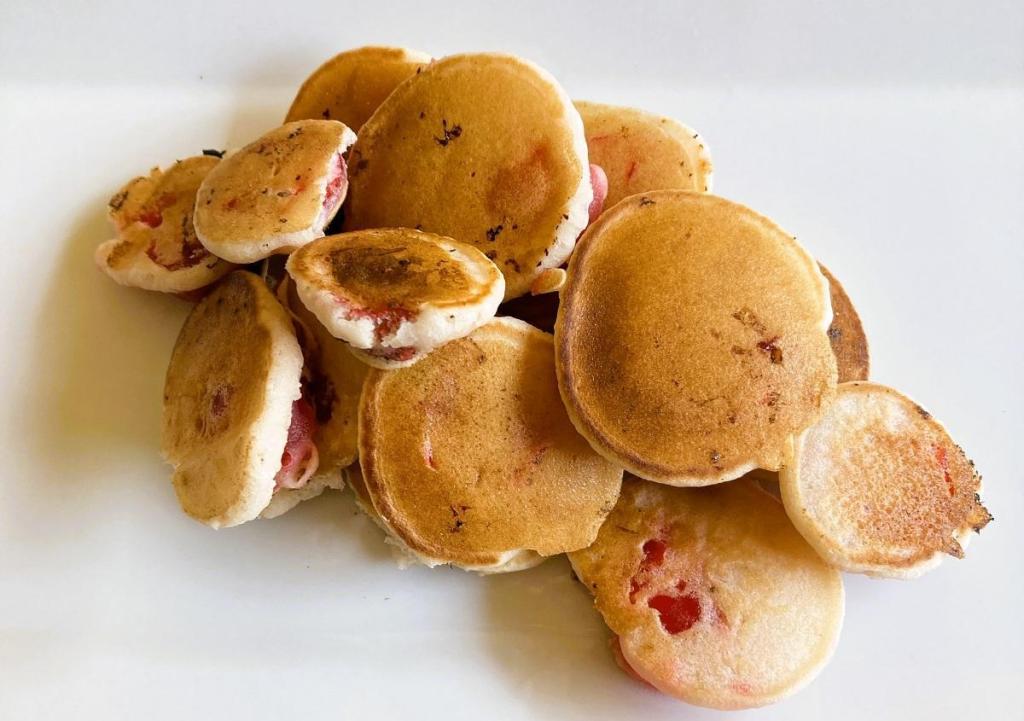 cherry pancake bites