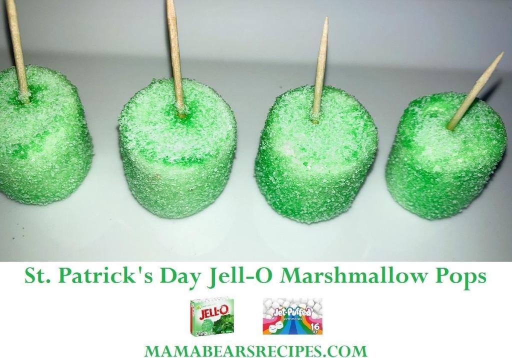 St. Patrick’s Day Jell-O Marshmallow&nbsp;Pops