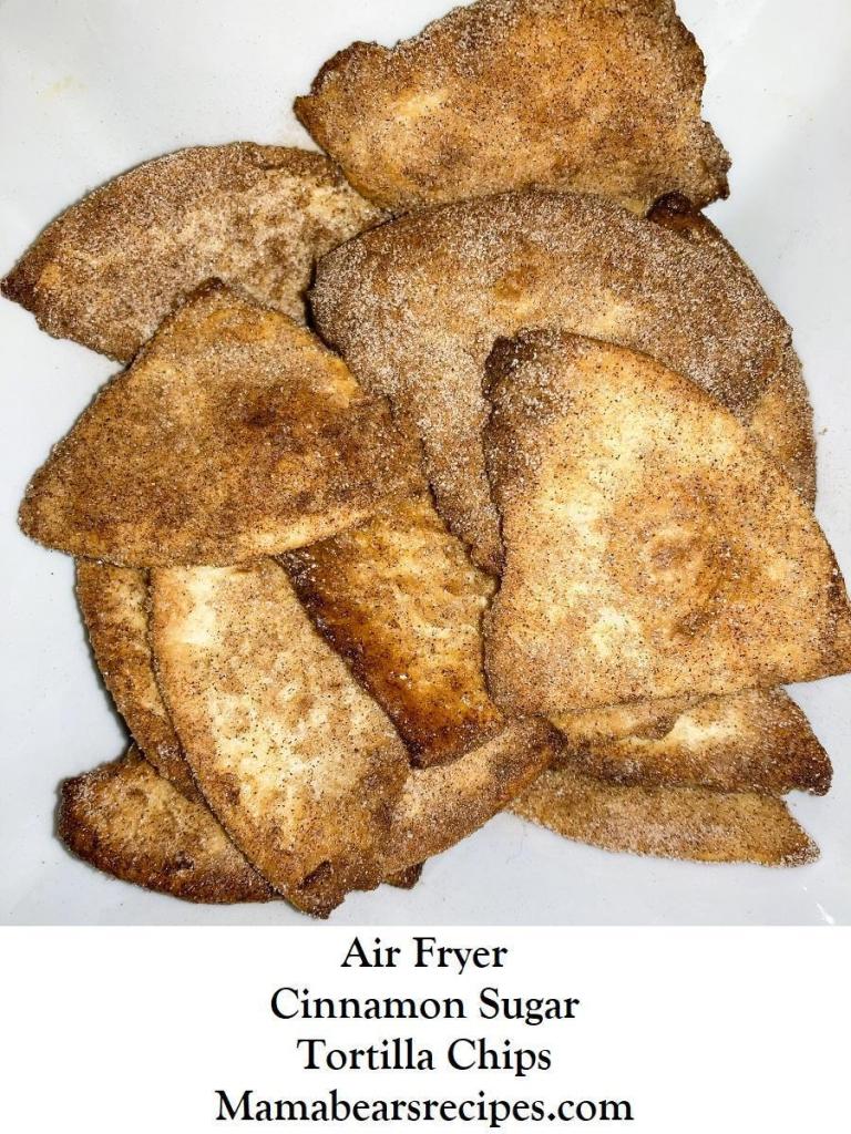 Air Fryer Cinnamon Sugar Tortilla Chips