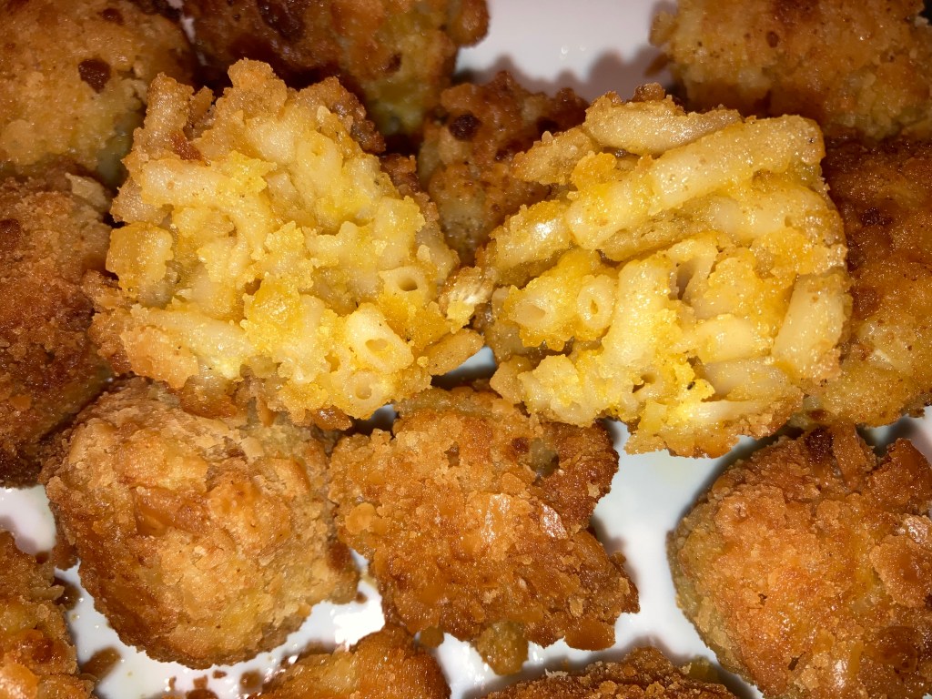 fried macaroni and cheese balls