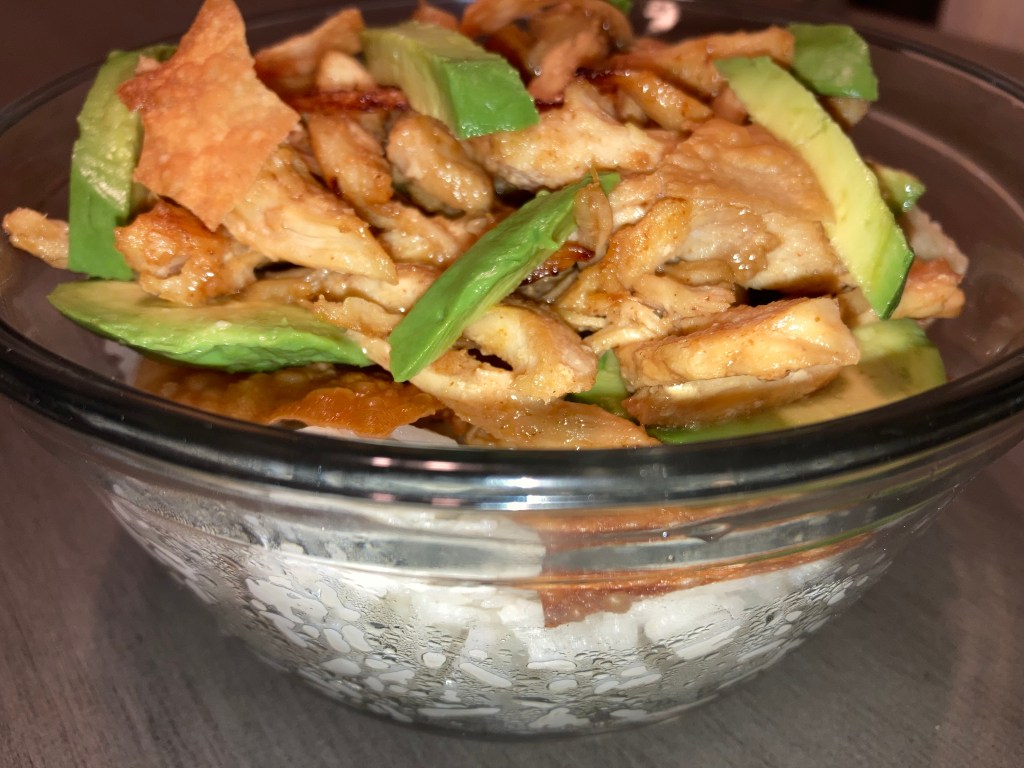 Chicken Avocado Rice Bowl