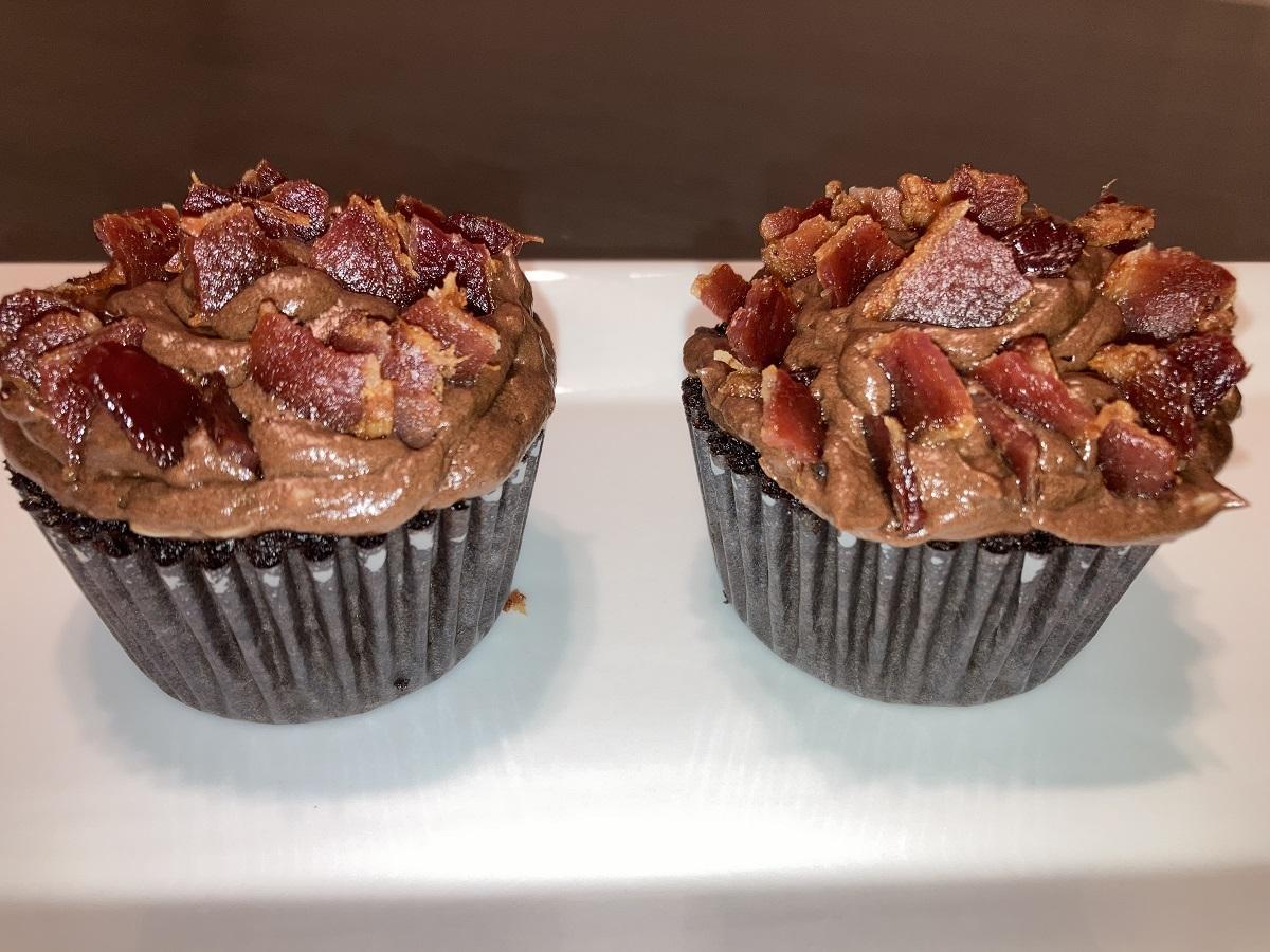 Chocolate Bacon Cupcakes