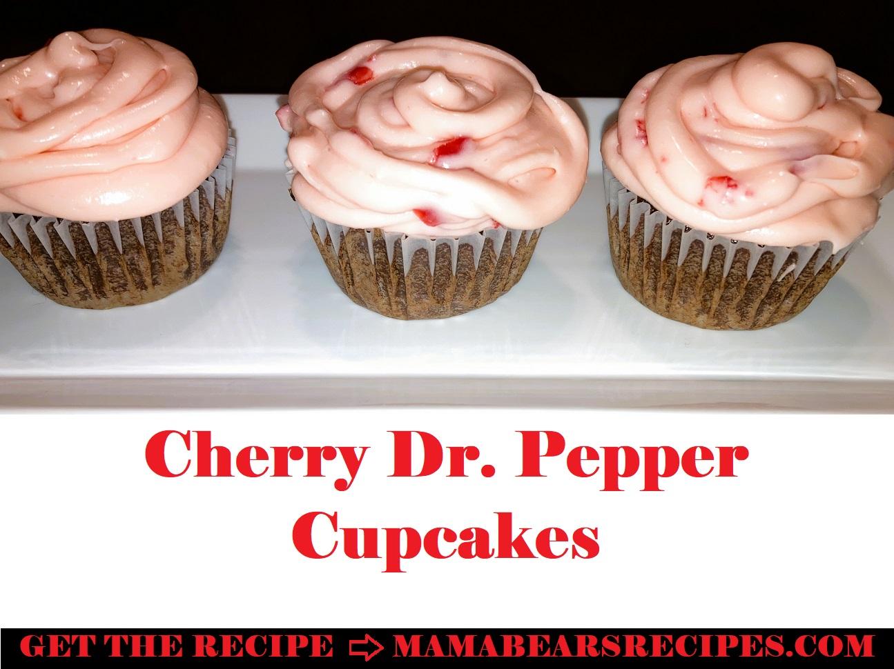 Cherry Dr. Pepper Cupcakes