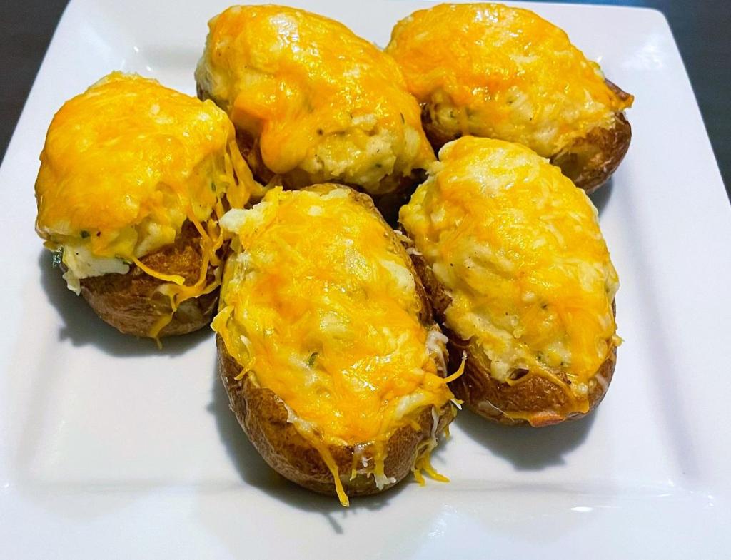 Cheesy Twice Baked&nbsp;Potatoes