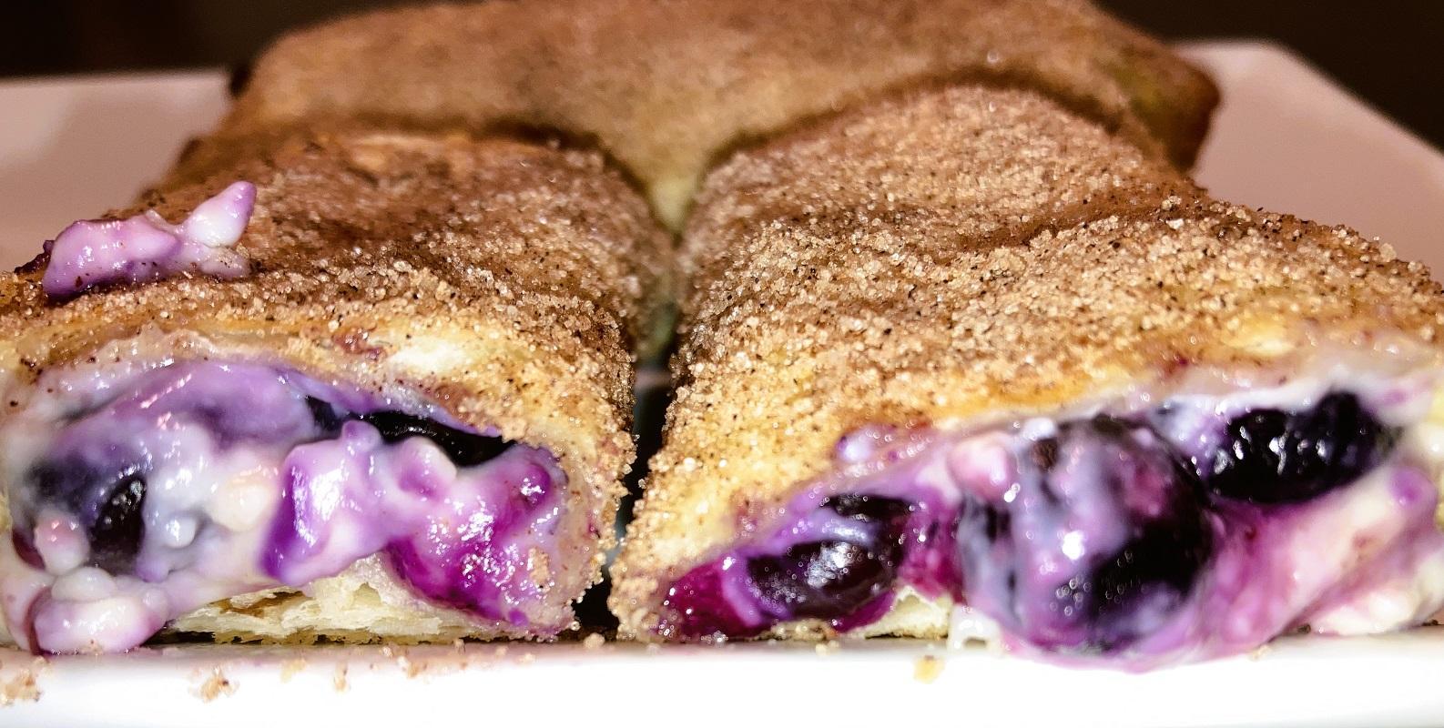 Air Fryer Blueberry Cheesecake Chimichangas