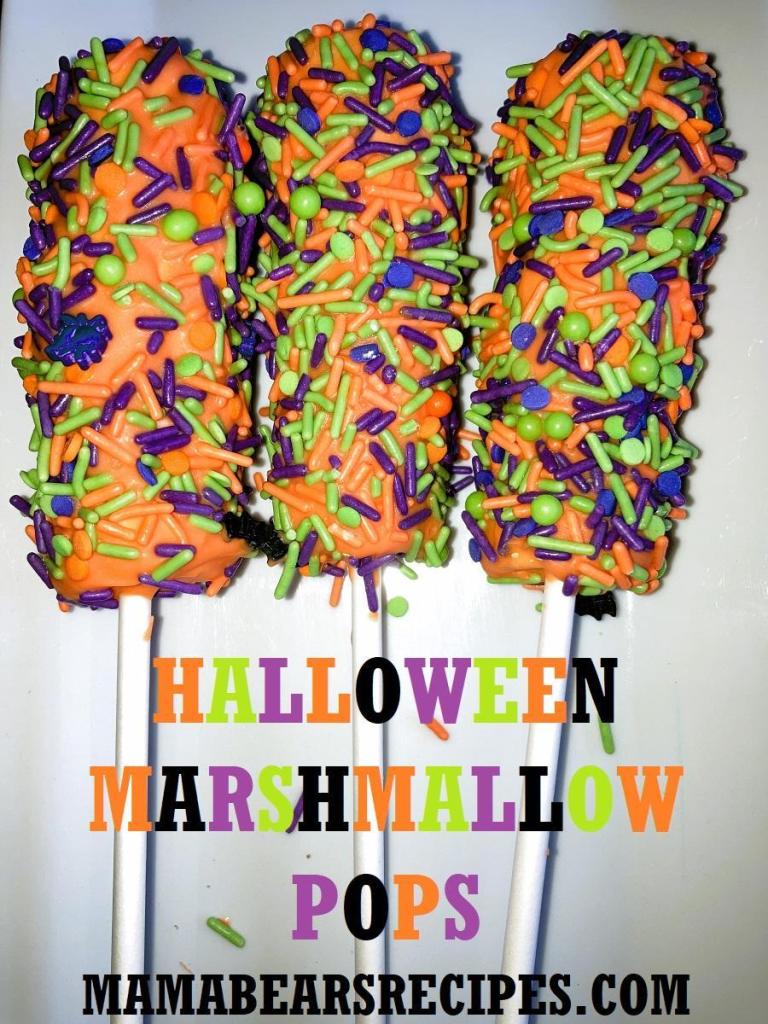 Halloween Marshmallow Pops
