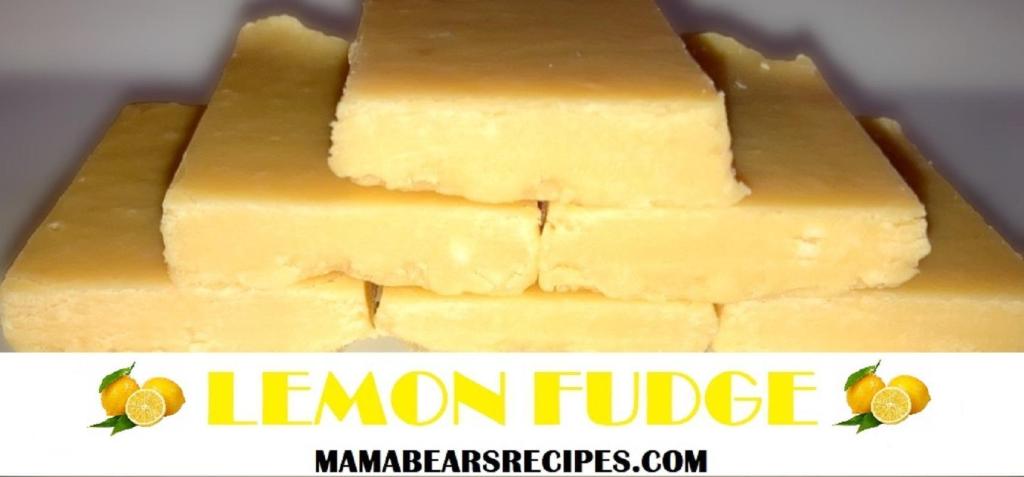 Lemon Fudge Recipe