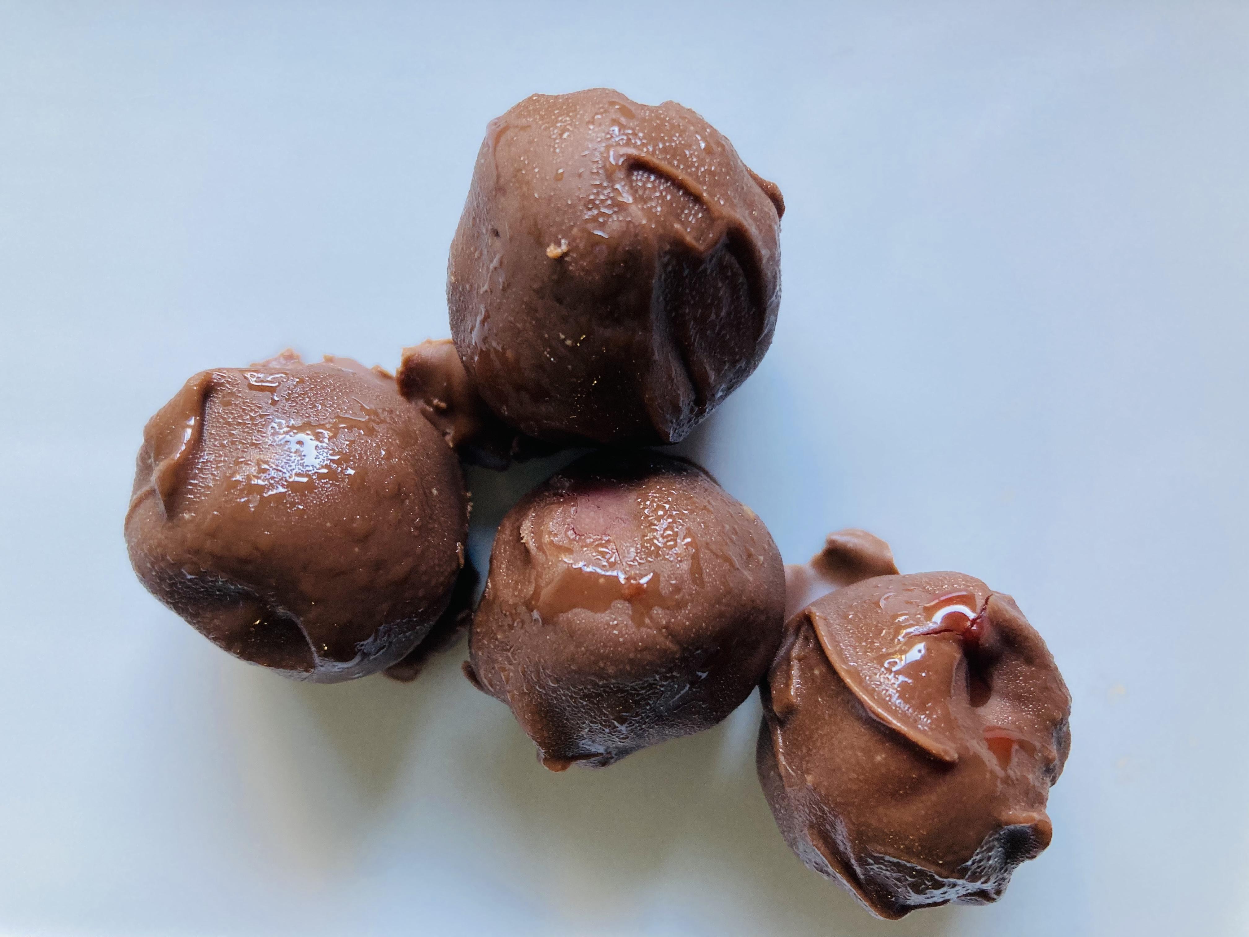 Nutella Dipped Frozen Cherries