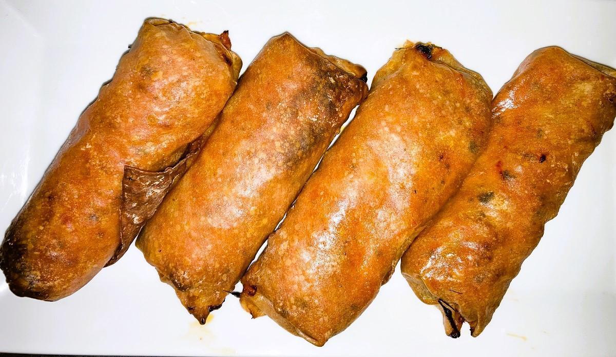 Air Fryer Pepperoni Pizza Egg Rolls