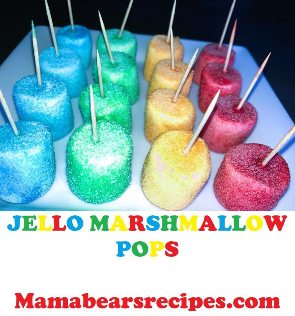 Jello Marshmallow Pops 